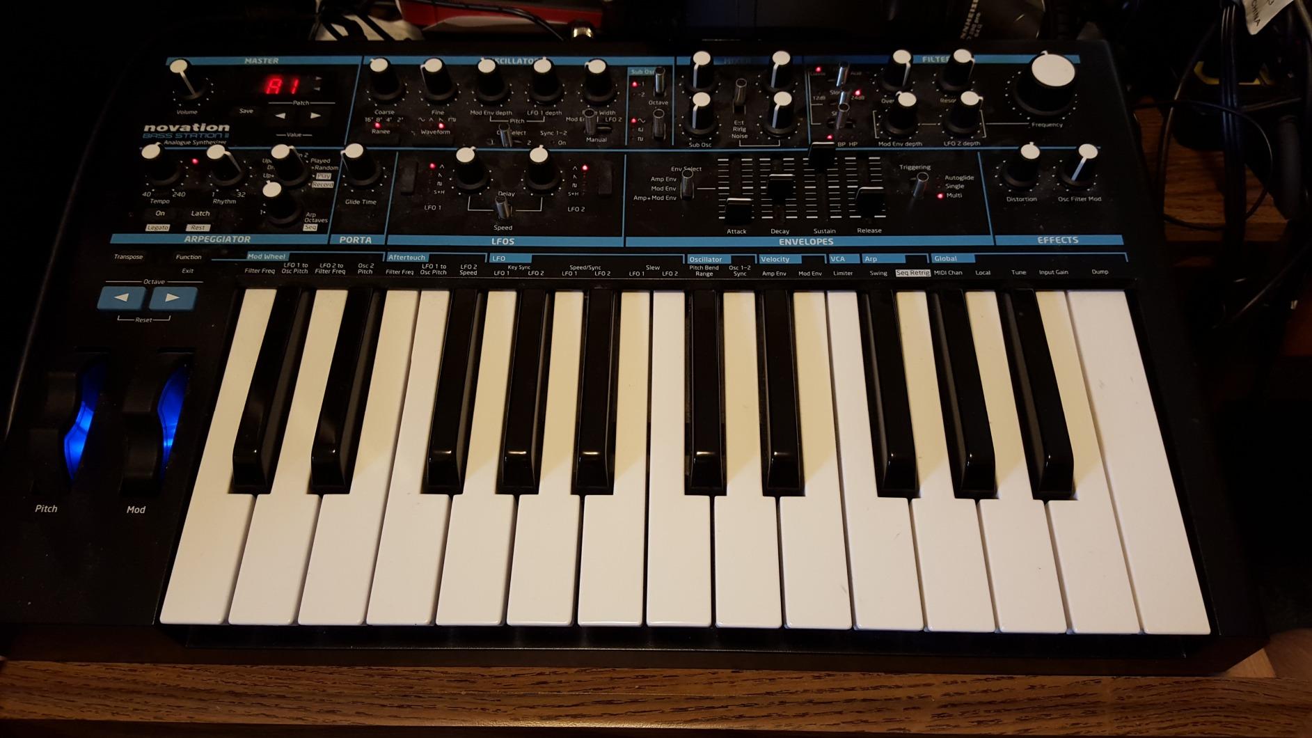 Novation Bass Station II Analog Monosynth - includes 64 factory patches, pattern-based step sequencer and arpeggiator, two oscillators plus an additional sub oscillator customer photo 1