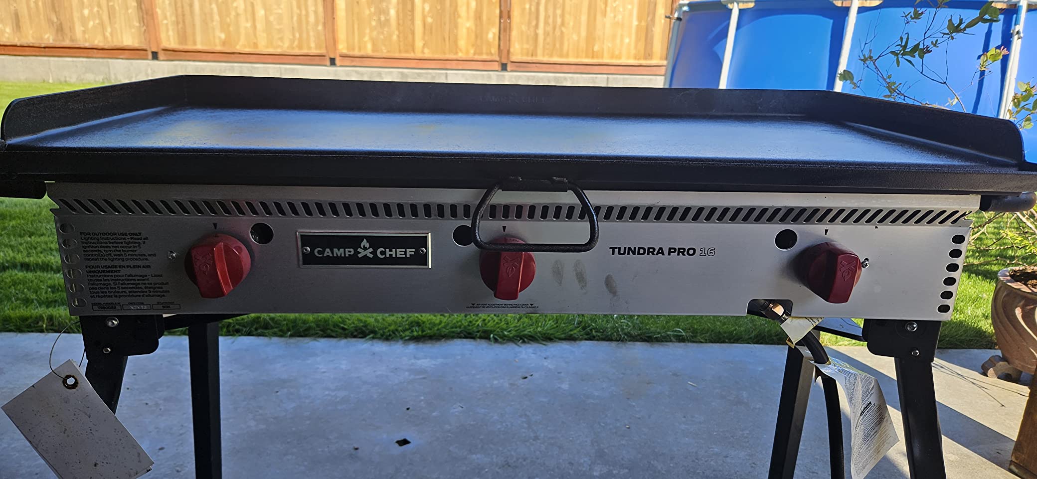 Camp Chef Professional Fry Griddle, 3 Burner Griddle, Cooking Dimensions: 16 in. x 38 in customer photo 1