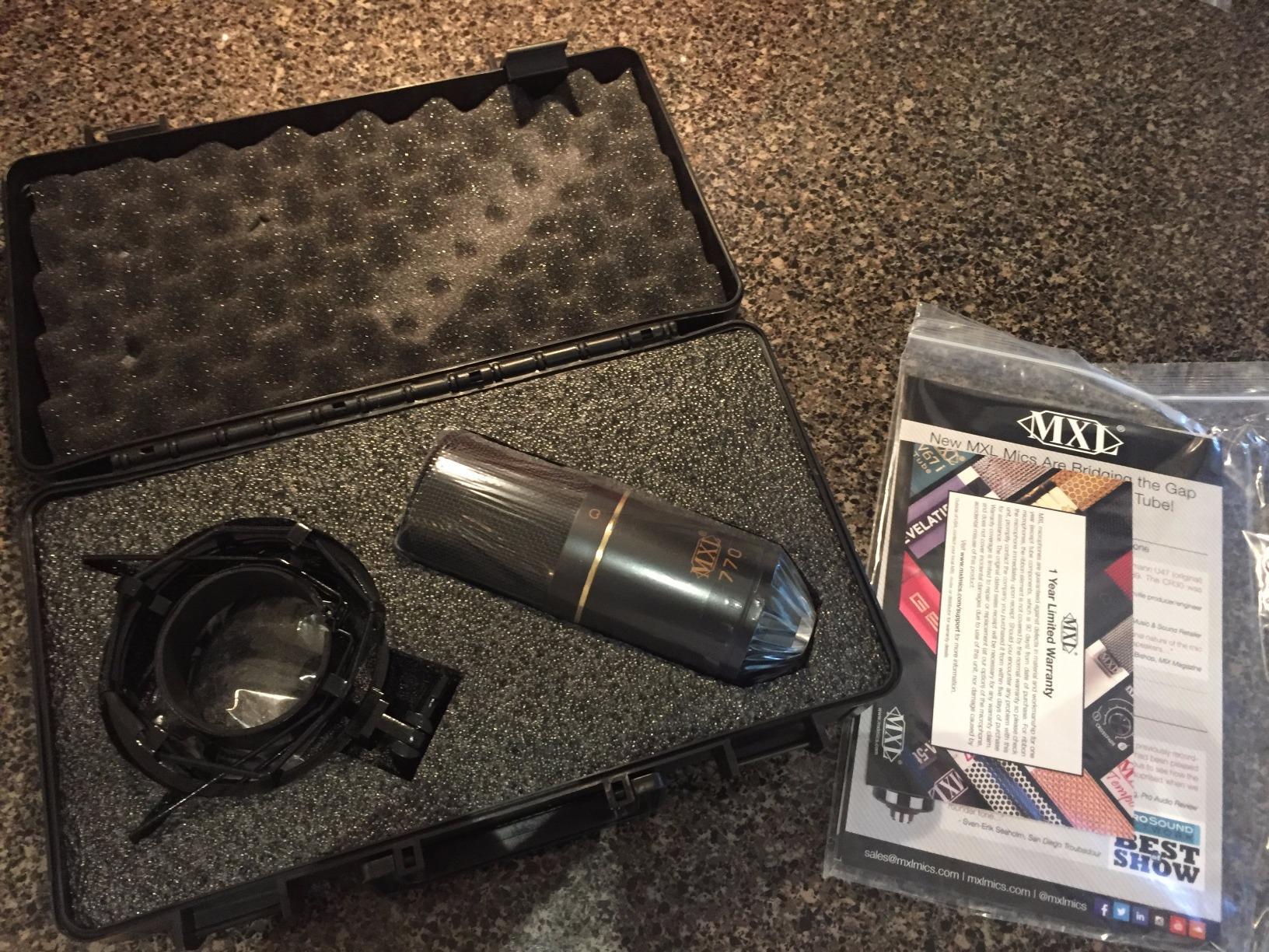 MXL 770 Condenser Microphone for Podcasting, Singing, Home Studio Recording, Gaming & Streaming | XLR | Large Diaphragm | Cardiod (Black) customer photo 1