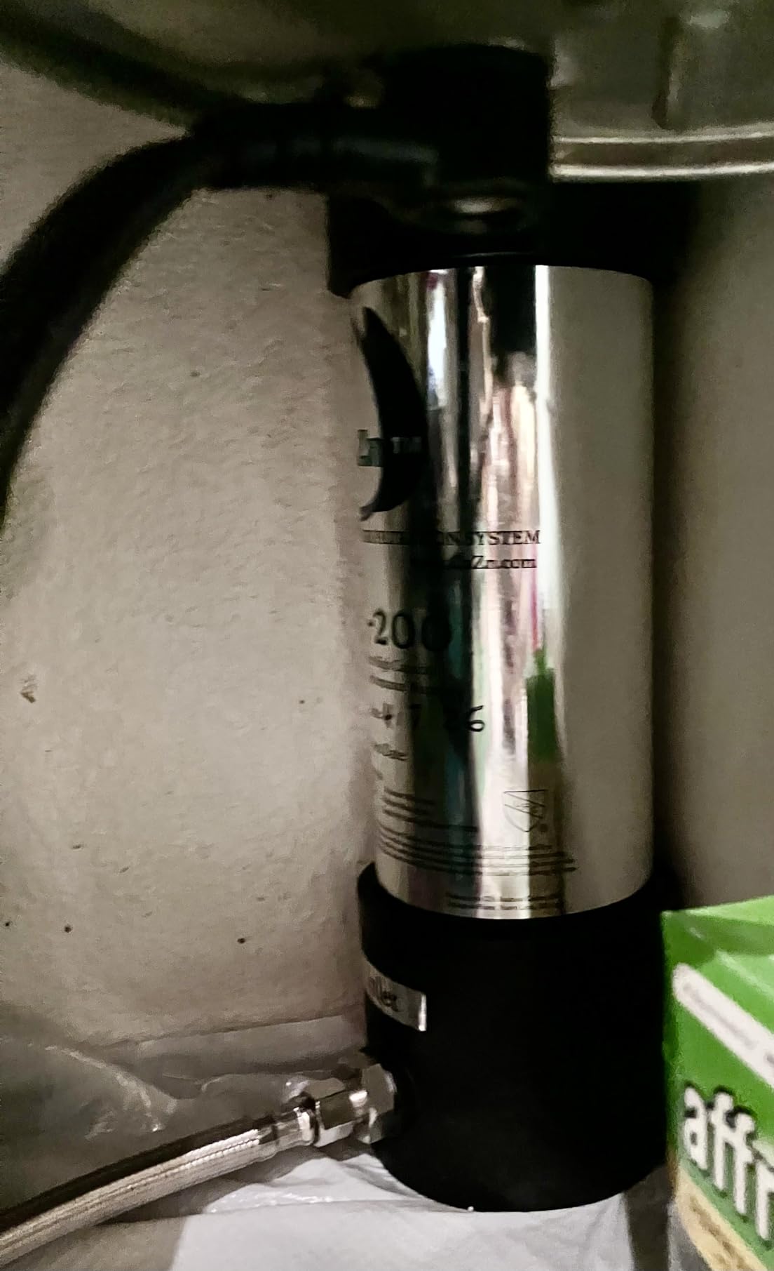 CuZn Under Sink Water Filter for Sink Faucet, 5 Year Filter Life, NSF/ANSI 42 & 372 Certified, Reduces PFAs, PFOS, Lead, Chlorine, Inline Faucet Connection, Improves Tap Water Taste customer photo 1