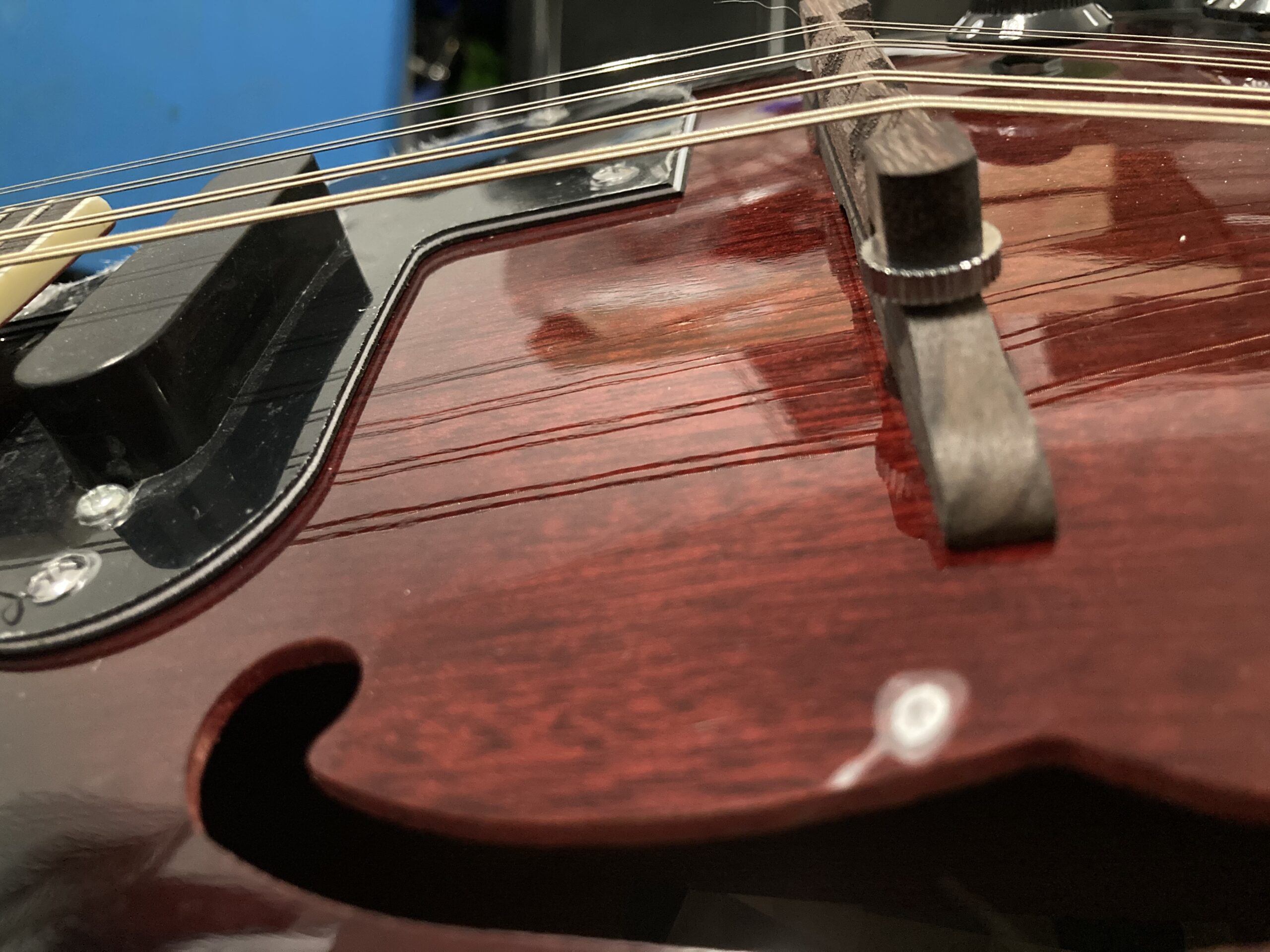 Stagg M50E Acoustic-Electric Bluegrass Mandolin with Nato Top - Redburst customer photo 2