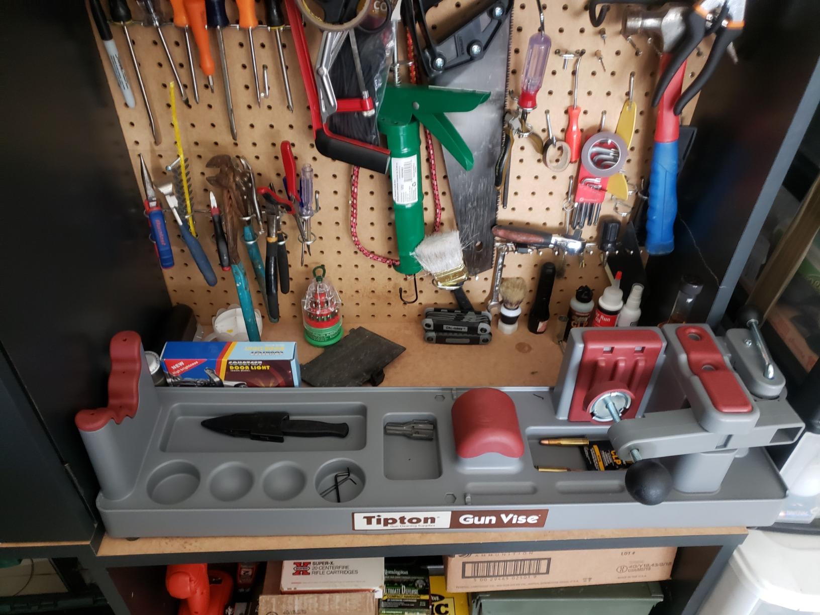 Tipton Gun Vise with Adjustable Cradle and Non-Marring Surfaces for Firearm Cleaning, Gunsmithing and Maintenance, 9 x 34 x 11