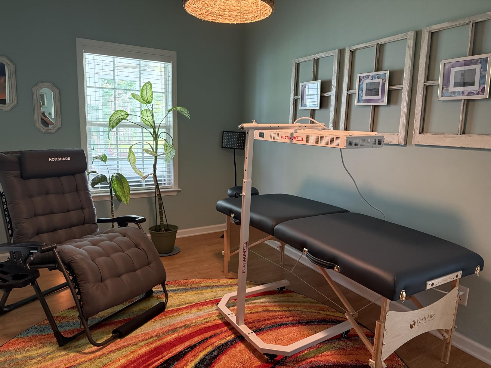 EarthLite Harmony DX Portable Massage Table Package, Includes Table + Face Cradle + Carrying Case, 30