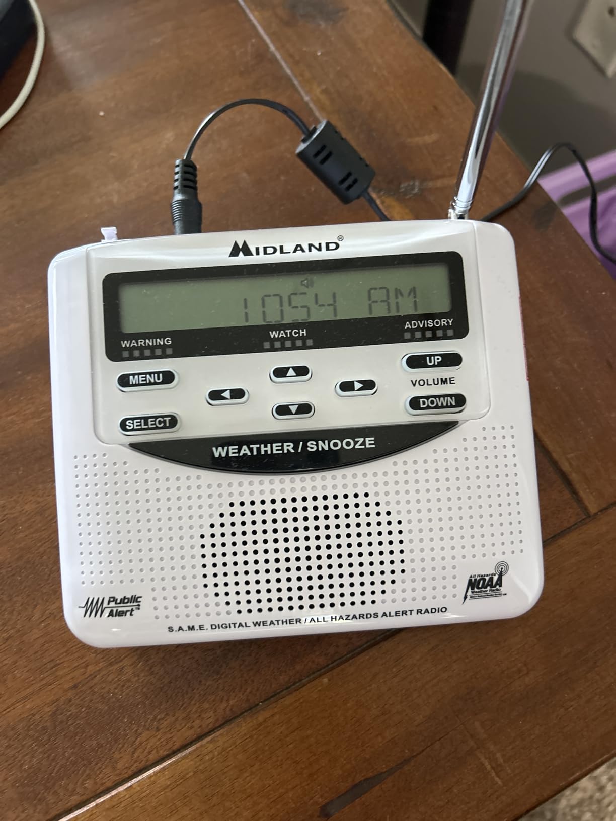 Midland - WR120B - NOAA Emergency Weather Alert Radio - Localized Programming, Trilingual Display, 60+ Emergency Alerts, Alarm, Selectable Alert Tone customer photo 2