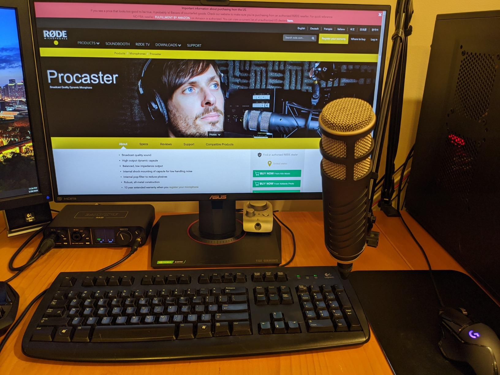 RØDE Microphones Procaster Broadcast Dynamic Vocal Microphone customer photo 2