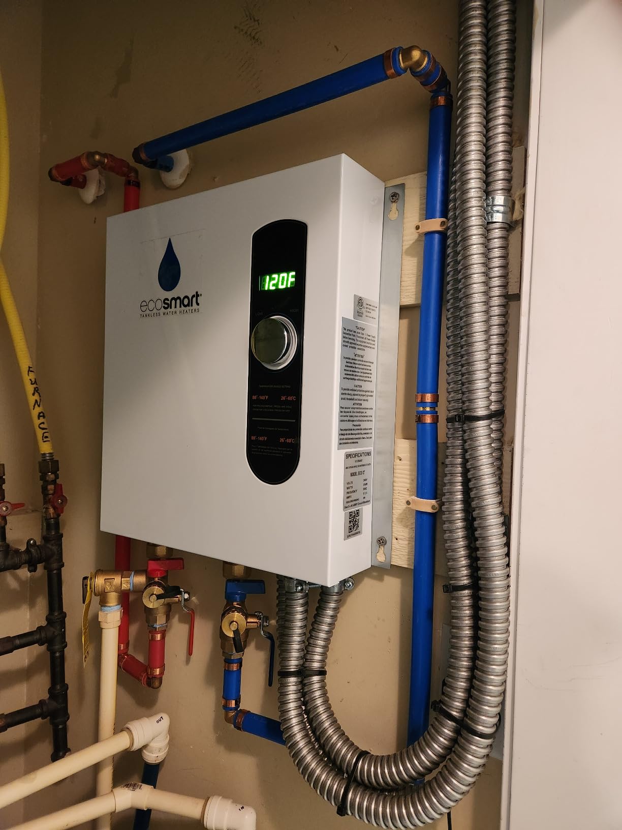 EcoSmart ECO 27 Tankless Water Heater, Electric, 27-kW - Quantity 1, 17 x 17 x 3.5 customer photo 1