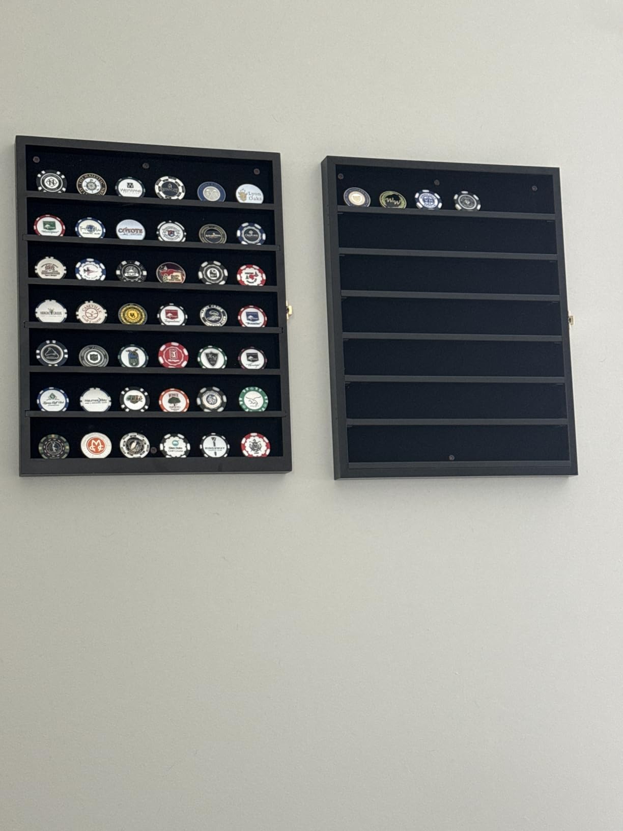 Military Challenge Coin Display Case Poker Chip Display Stand Rack Black Finish 98% UV Protection Compatible with Army Navy Air Force Marine Corps Honored Coins customer photo 1