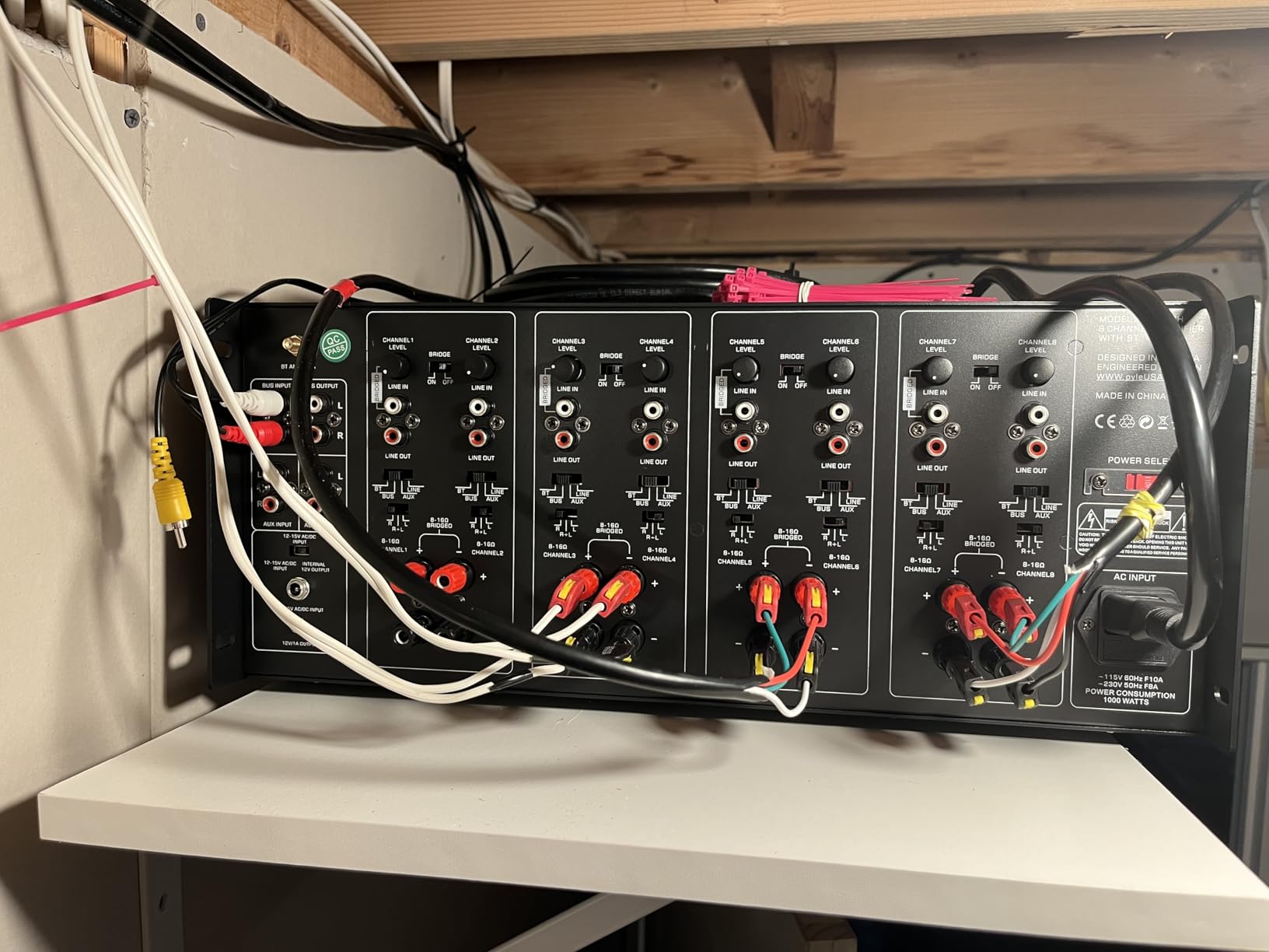 Pyle 4 Multi-Zone Stereo Amplifier - 19