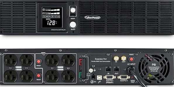 CyberPower OR2200PFCRT2U PFC Sinewave UPS Battery Backup and Surge Protector, 2000VA/1540W, 8 Outlets, AVR, 2U Rack/Tower, UL Certified customer photo 1