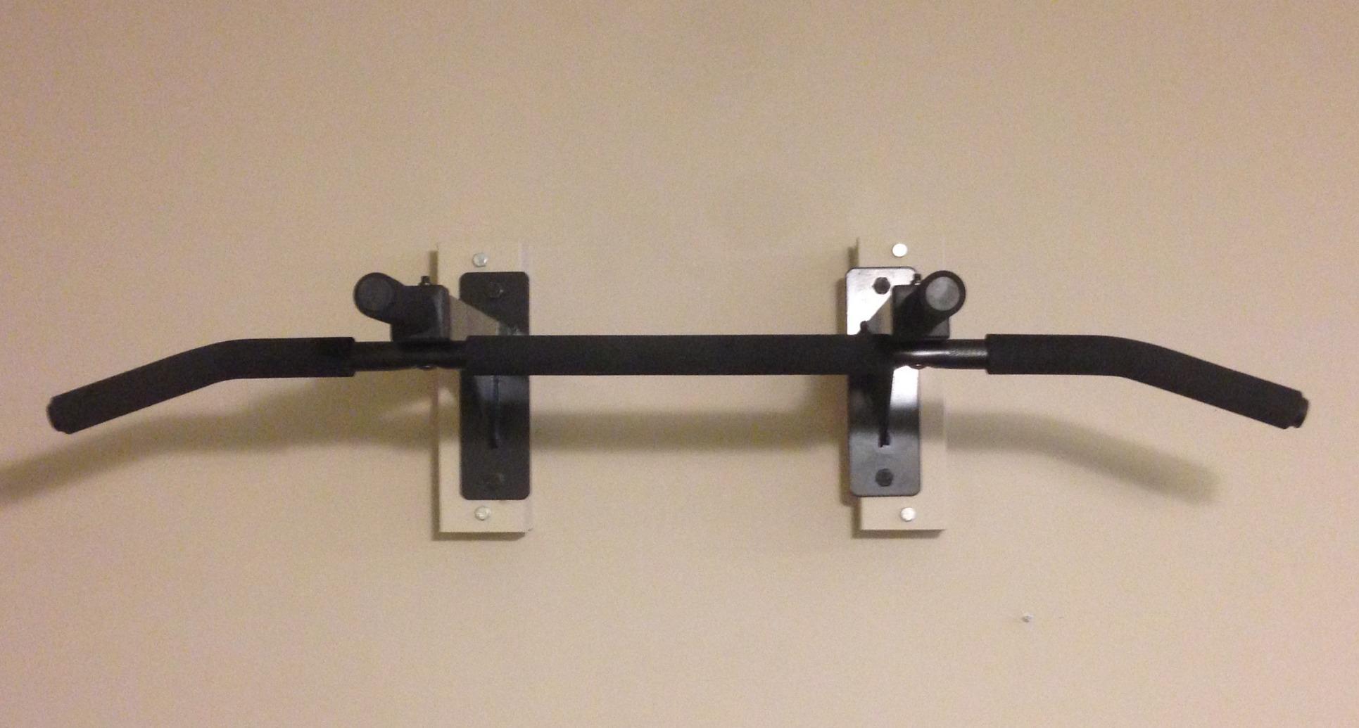 Wall Mount Pull Up Bar with Extra Clearance, Fits 16