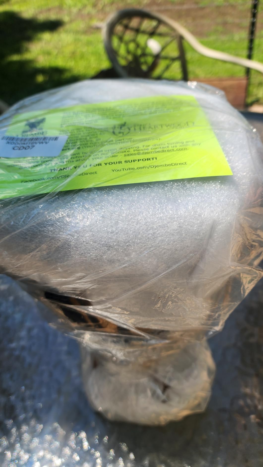 Africa Heartwood Project Hand-Carved Djembe Drum from Ghana - 8