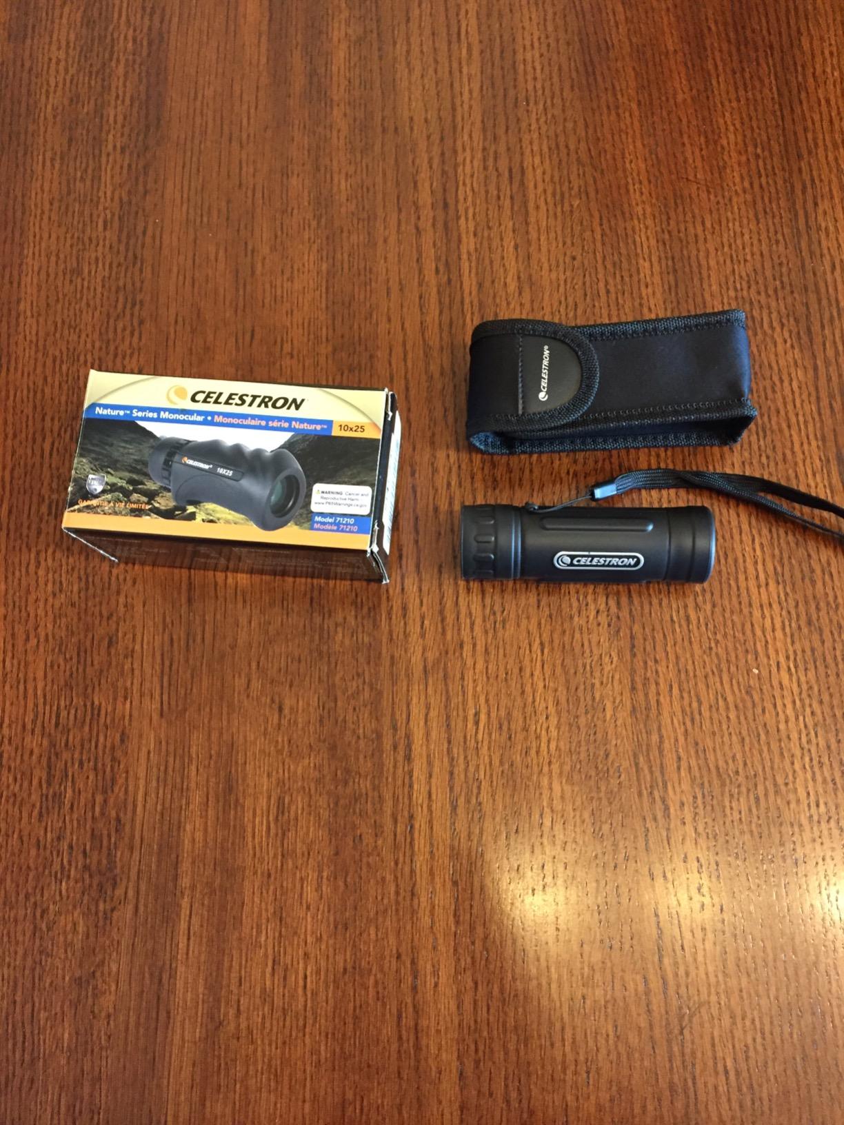 Celestron - Nature 10x25 Monocular - Ideal for Hiking and Wildlife Viewing - Multi-Coated Optics - 25mm Objective Lens - BaK-4 Prism -Twist-Up Eyecup - Waterproof & Fogproof customer photo 2