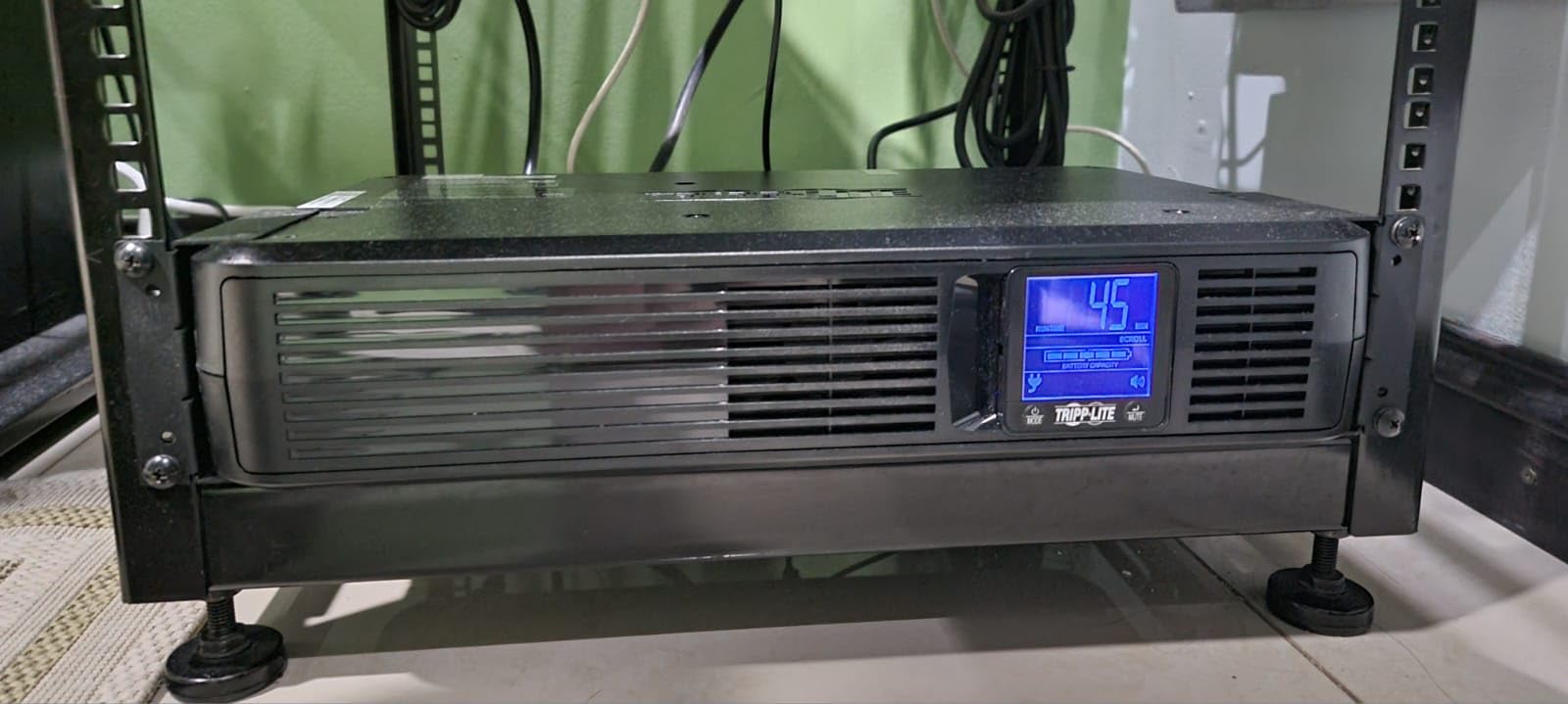 Tripp Lite SMART1500LCDXL 1500VA Rack Mount UPS Battery Backup with Expandable Run Time Option, 900W, 8 Outlets, Short Depth, 2U Rackmount UPS, AVR, LCD Screen customer photo 2