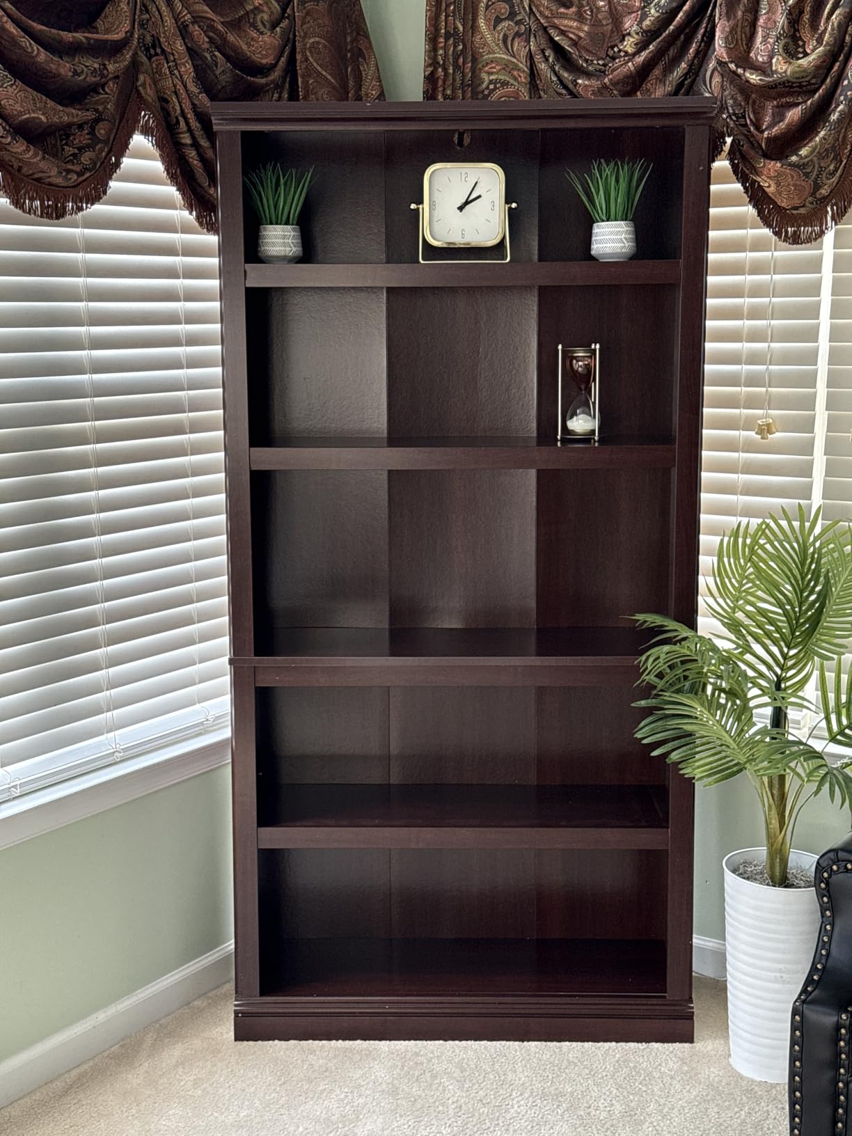 Sauder Miscellaneous Storage 5-Shelf Bookcase/ Book shelf, Select Cherry finish customer photo 2