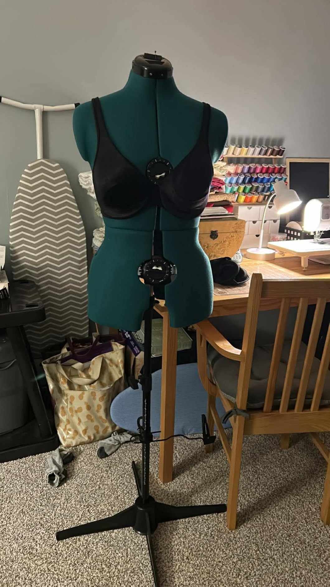Dritz Sew You Adjustable Dress Form - Small/Medium Sizes US 4-12 - Pinnable Sewing Mannequin with 12 Dials + 360 Hem Guide customer photo 1
