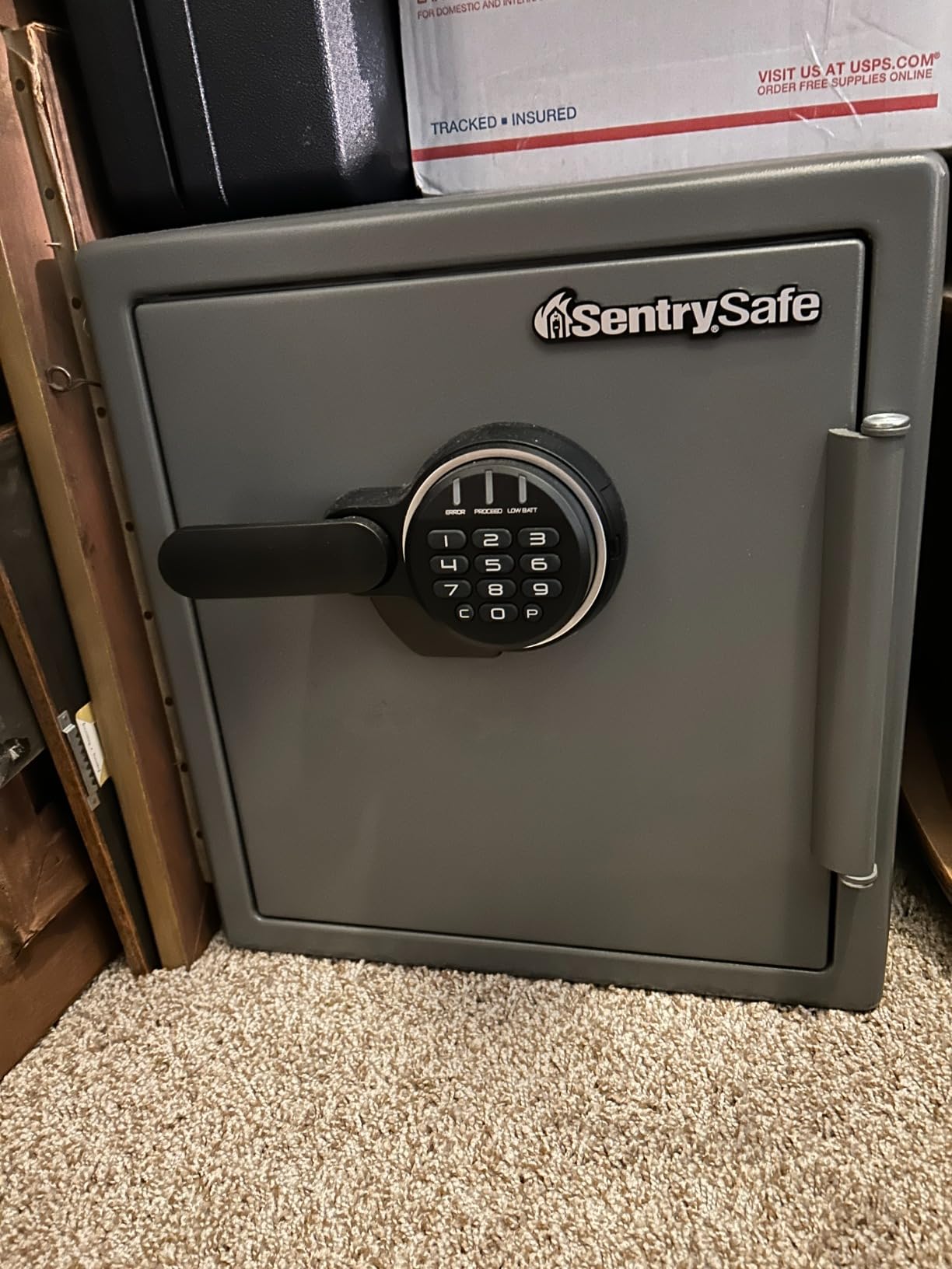 SentrySafe Black Fireproof Safe with Digital Push Button Keypad, Home Safe For Money, Documents, and other Valuables, 1.23 Cubic Feet, SF123ES customer photo 2