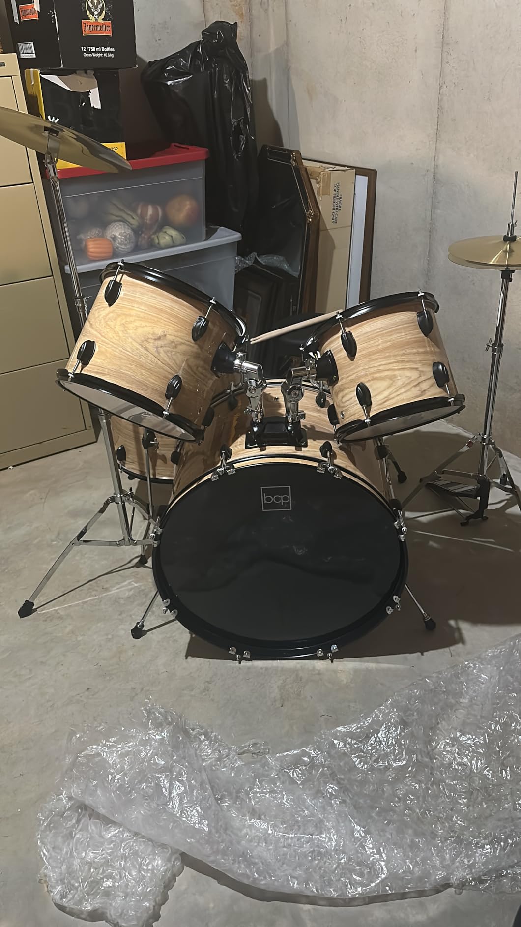 Best Choice Products 5-Piece Full Size Complete Adult Drum Set w/Cymbal Stands, Stool, Drum Pedal, Sticks, Floor Tom - Black customer photo 2