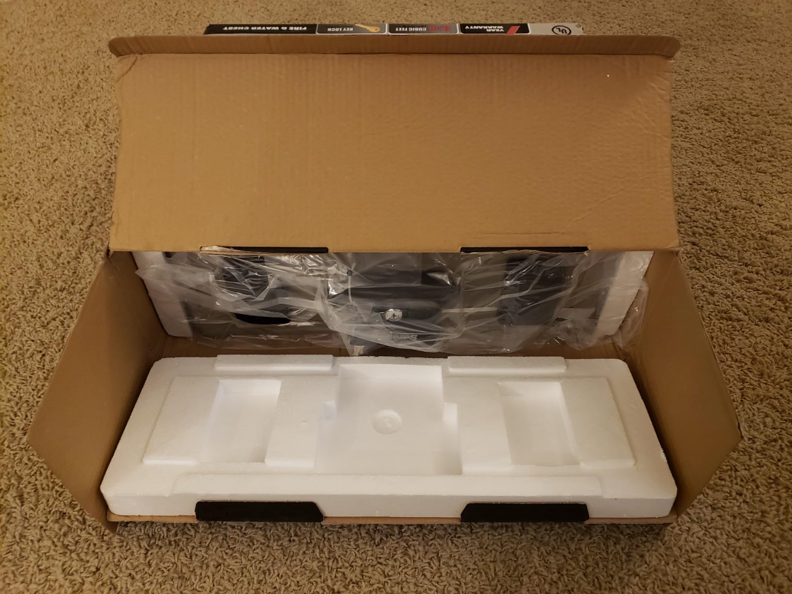 FireKing SureSeal Fire Safe with Key Lock, 1 Half Hour Fire Rated, UL Rated & 100 Hour Water Resistant Home Safe customer photo 1