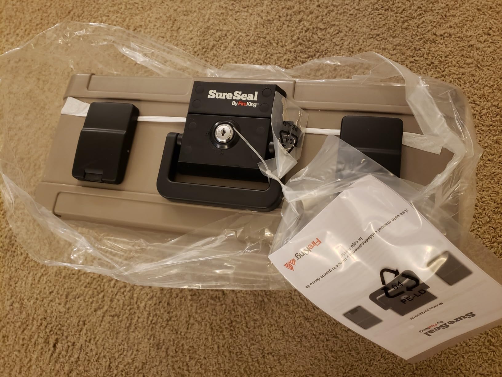 FireKing SureSeal Fire Safe with Key Lock, 1 Half Hour Fire Rated, UL Rated & 100 Hour Water Resistant Home Safe customer photo 2