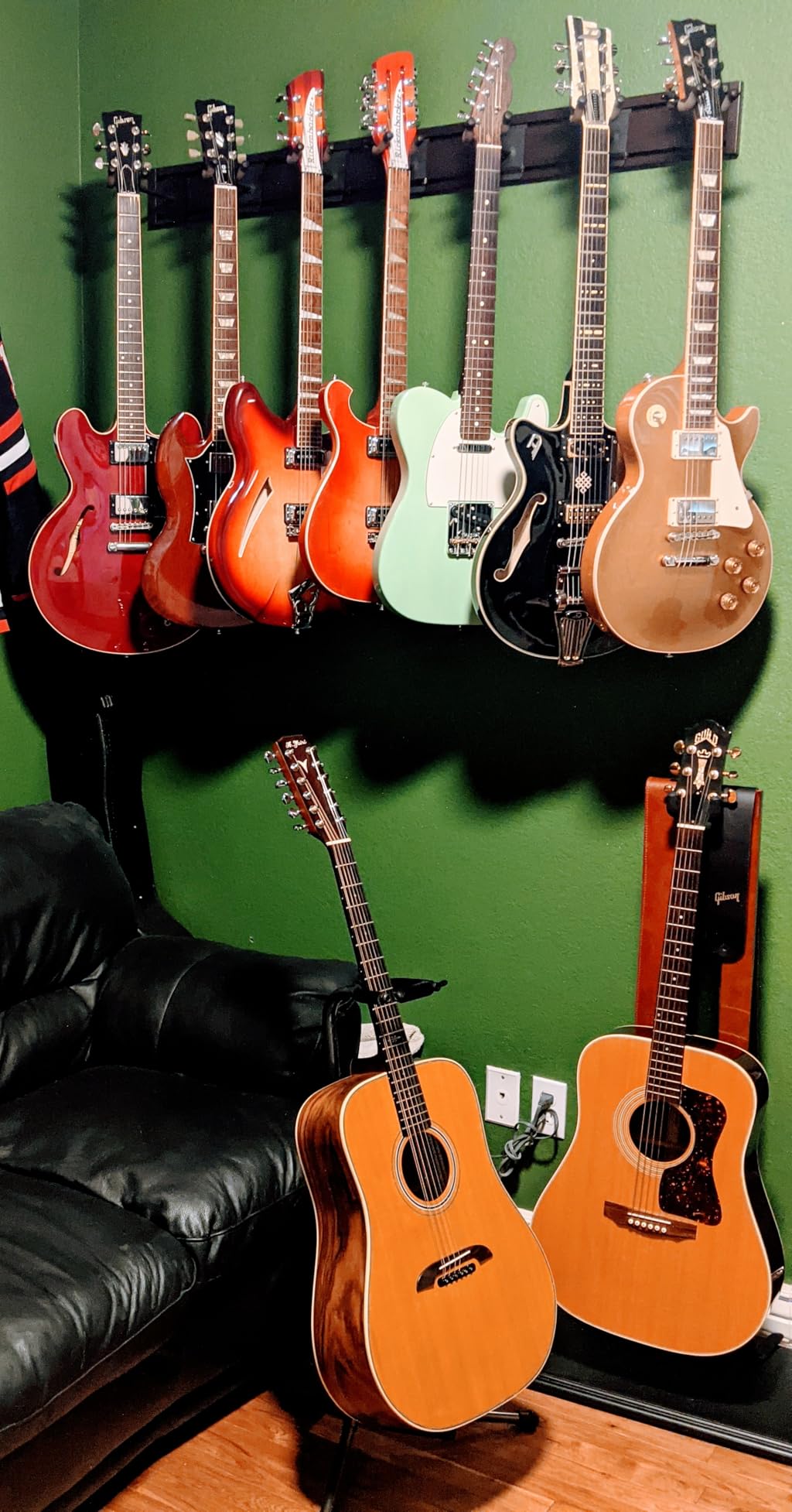 String Swing Slatwall Mount Multi Angle Guitar Hanger for Acoustic Electric and Bass - Add on Hook for SW5RL Racks customer photo 2