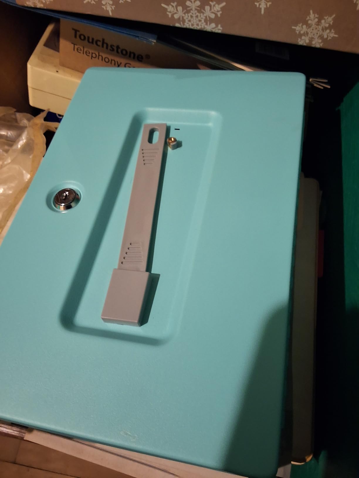 Honeywell Safes & Door Locks - Small Safe Box for Home - Fire Resistant Documents Lock Box with Keys - Steel Security with Key Lock for Personal Items, Jewelry, Money - 0.17 Cubic Feet - Black - 6104 customer photo 2