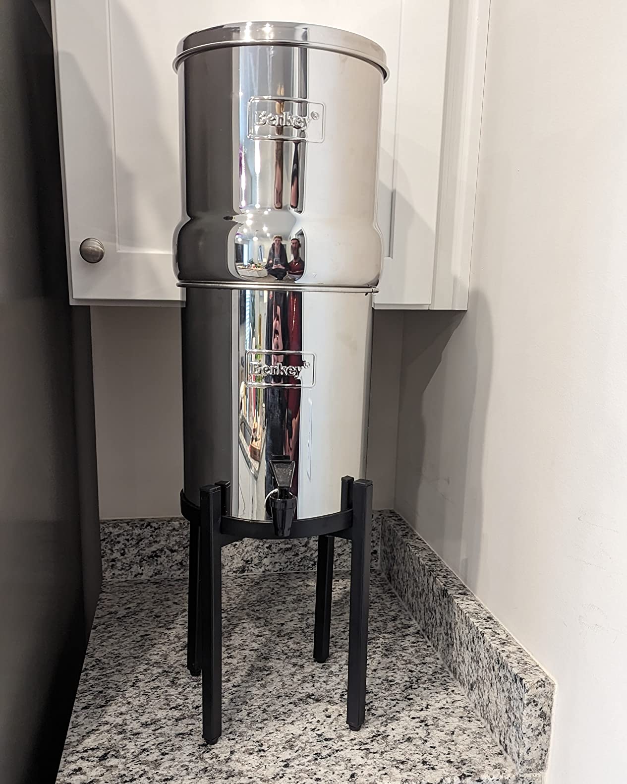 Big Berkey Gravity-Fed Stainless Steel Countertop Water Filter System 2.25 Gallon with 2 Authentic Black Berkey Elements BB9-2 Filters customer photo 1
