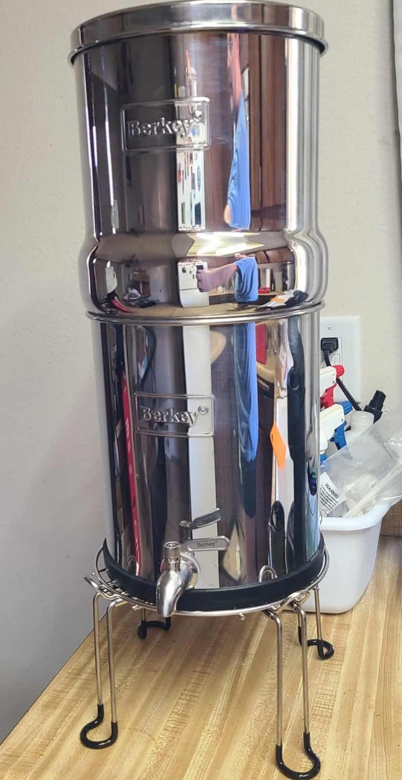 Big Berkey Gravity-Fed Stainless Steel Countertop Water Filter System 2.25 Gallon with 2 Authentic Black Berkey Elements BB9-2 Filters customer photo 2