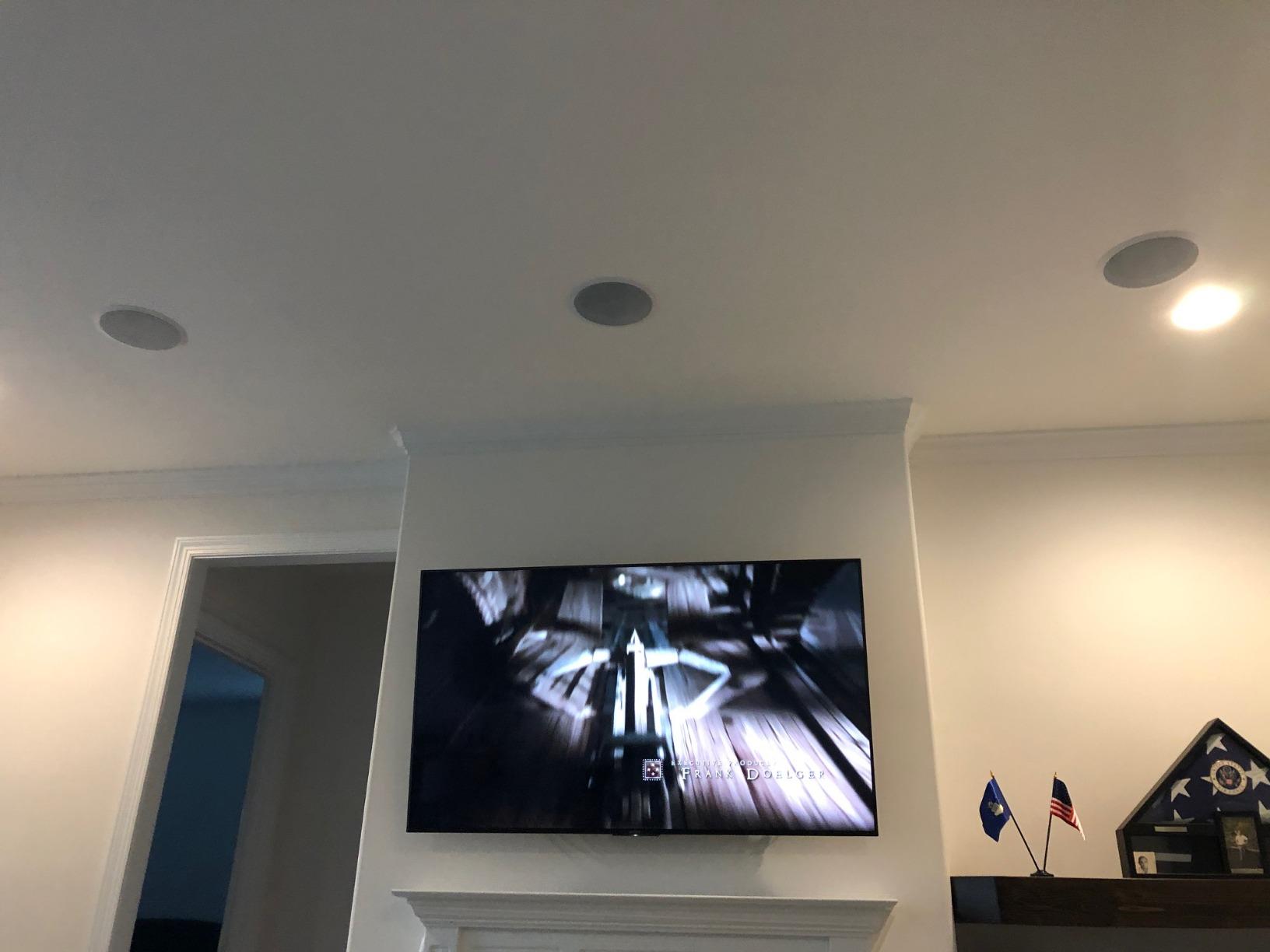 Acoustic Audio by Goldwood CS-IC83 8 inch 3-Way In Ceiling Home Theater Speaker System (White, 5 Speakers) customer photo 1