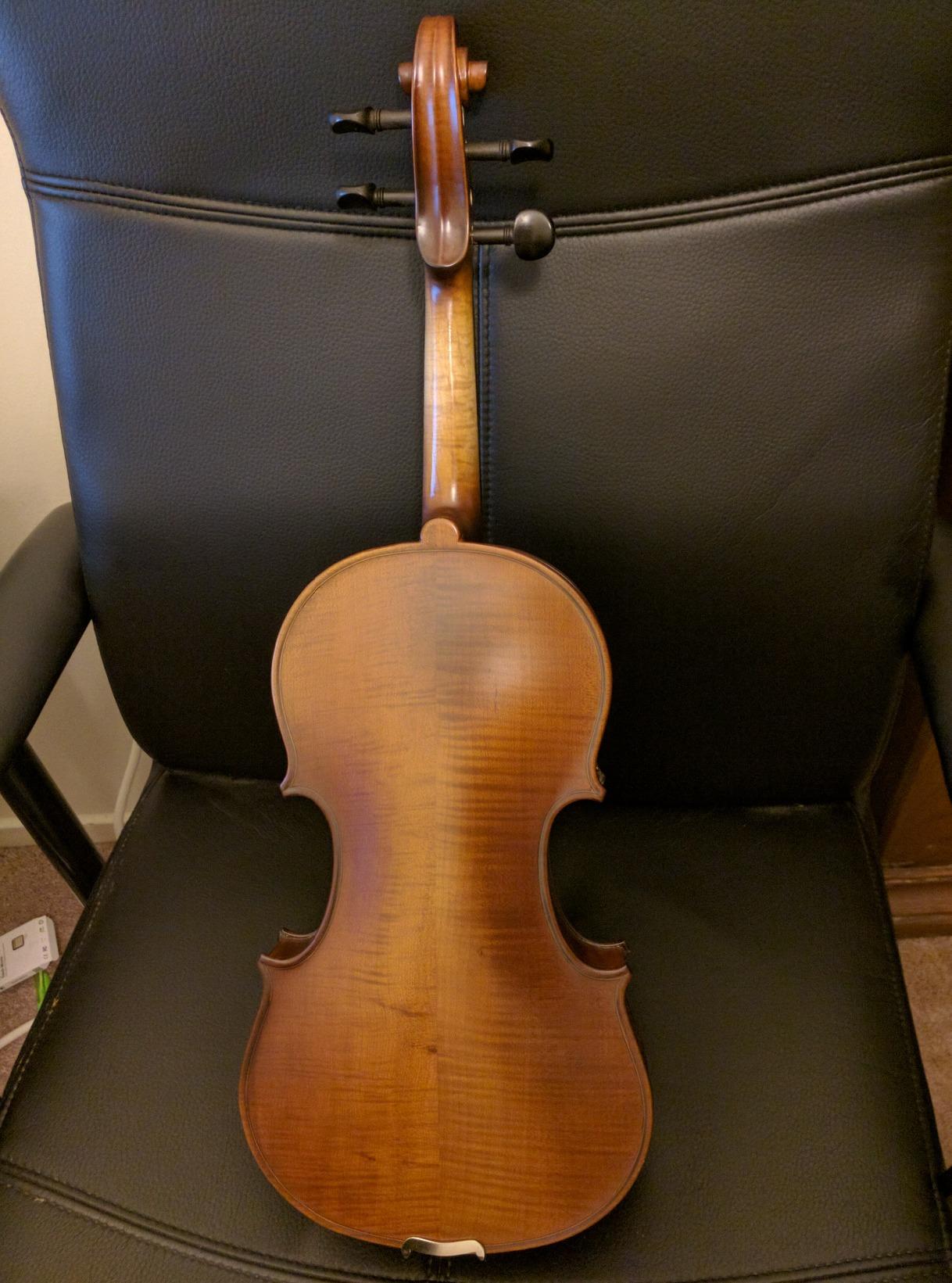 Cecilio Full Size 4/4 Violin with Hard Case & Shoulder Rest - Solidwood Ebony Fitted Violin with D'Addario Strings customer photo 1