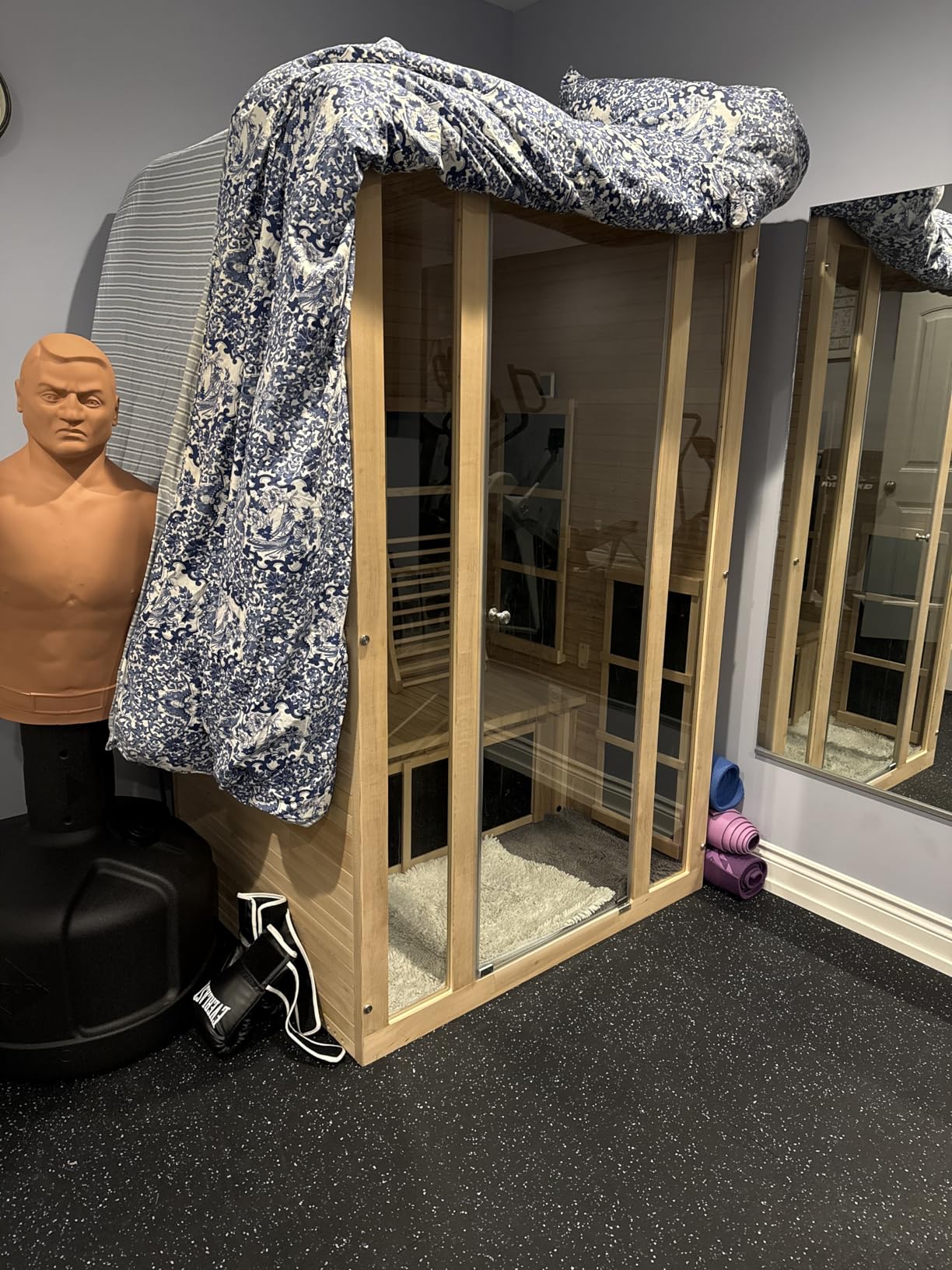 JNH Lifestyles Joyous 2-Person Low EMF FAR Infrared Sauna with Chromotherapy Light for Home Indoor Spa Use - 7 Carbon Fiber Heaters, Canadian Hemlock Wood customer photo 1