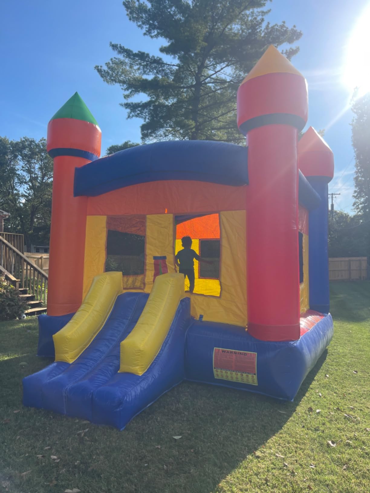 Commercial Grade Castle Bounce House 100% PVC with Blower customer photo 2