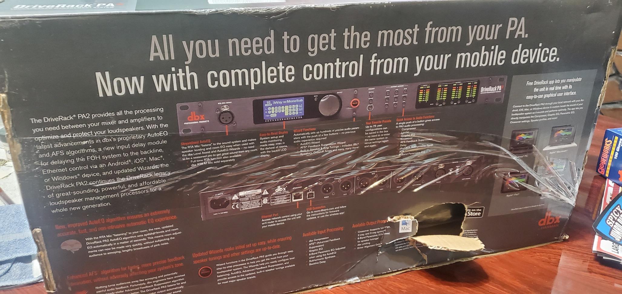 dbx DriveRack PA2 2x6 PA Complete Professional Loudspeaker Management System, Rack Mountable with Android and iOS Control. Black customer photo 2