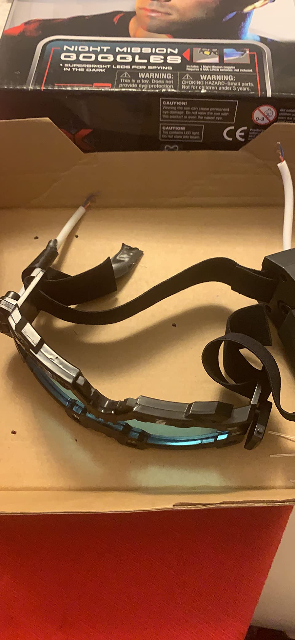 SpyX Night Mission Goggles - Spy Kids Goggles Toy with LED Light Beams & Flip Out Scope customer photo 2