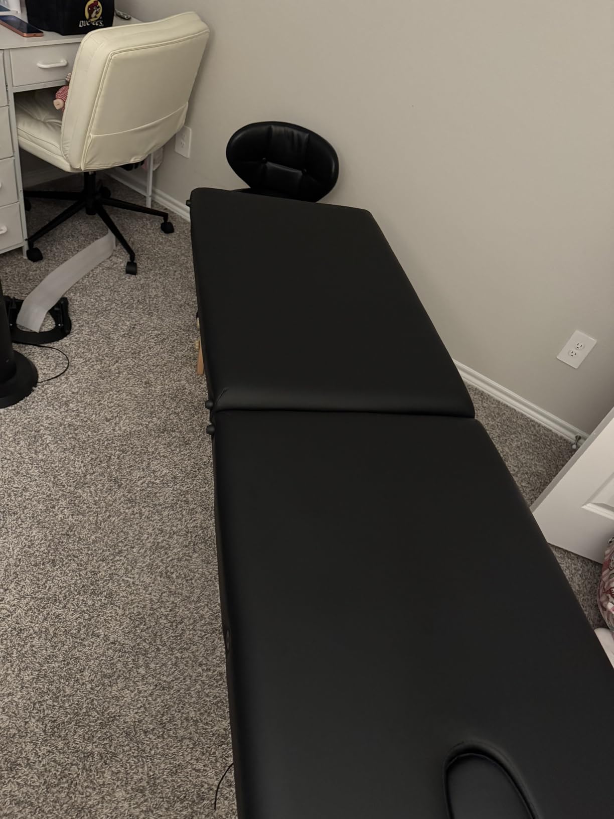 BestMassage Massage Bed Portable Massage Table 24 inch Wide Lash Bed Height Adjustable 2 Folding Spa Table with Non-Woven Bag for Spa Footmassage Facial Care Spa Tattoo customer photo 2