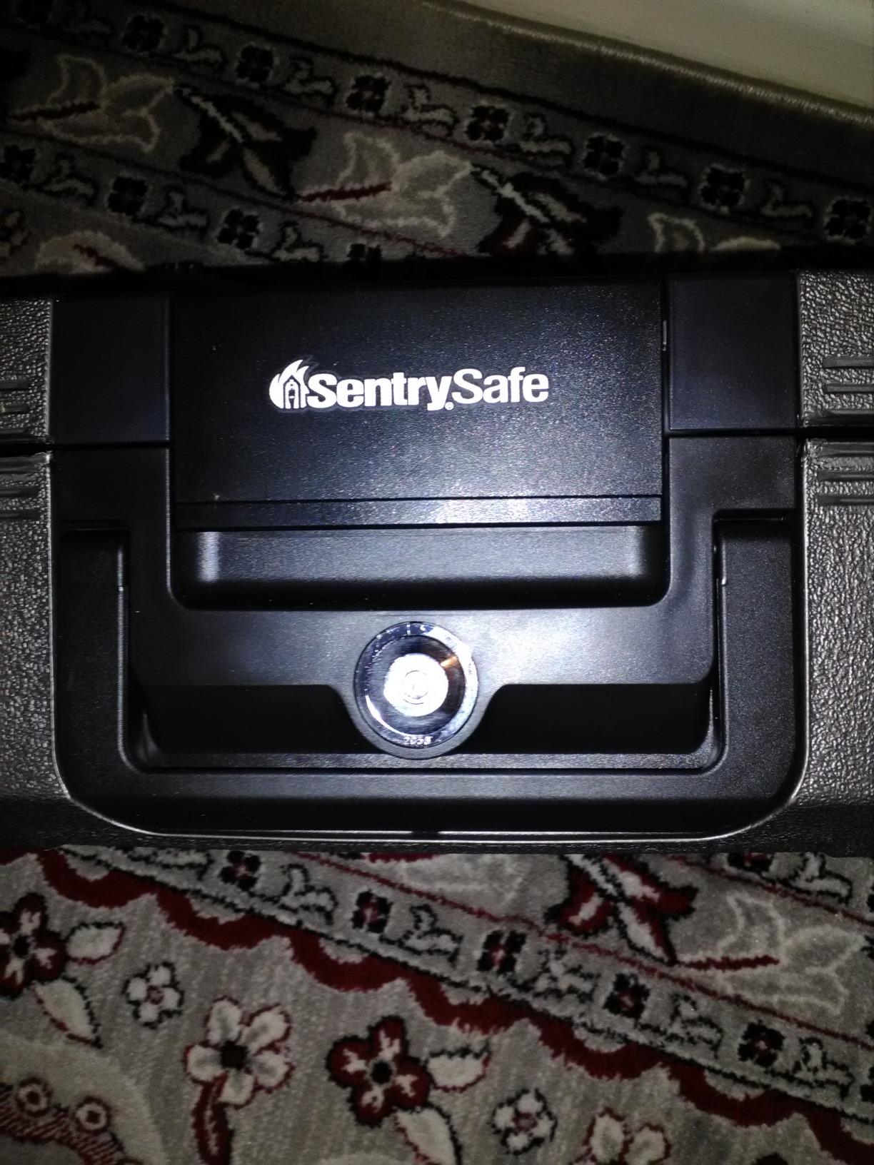 SentrySafe Charcoal Gray Fireproof and Waterproof Safe Box with Key Lock, Portable Chest, 0.28 Cubic Feet, CHW20221 customer photo 2