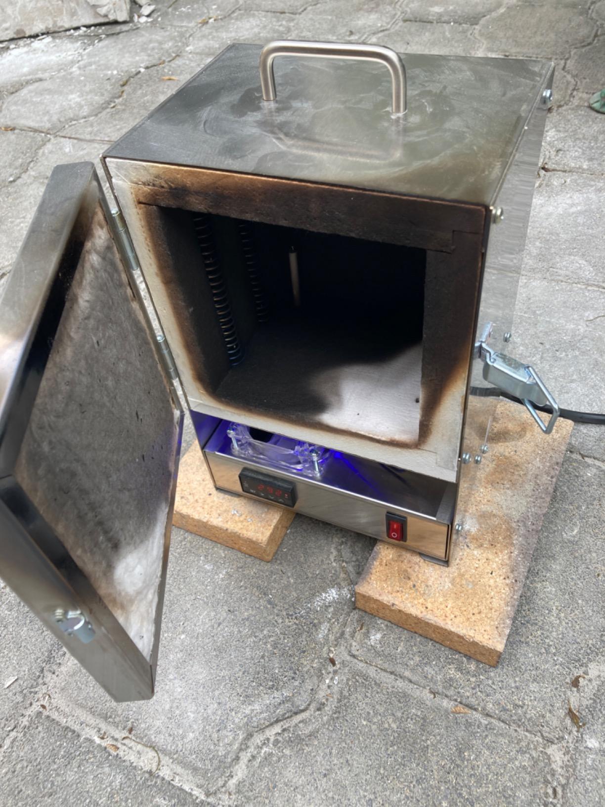 RapidFire Pro-L Portable Digital Kiln Furnace with RapidHeat - 2200°F Electric Jewelry Making, Metal Clay, Enameling, Glass Fusing, Test Firing - Made in USA customer photo 1