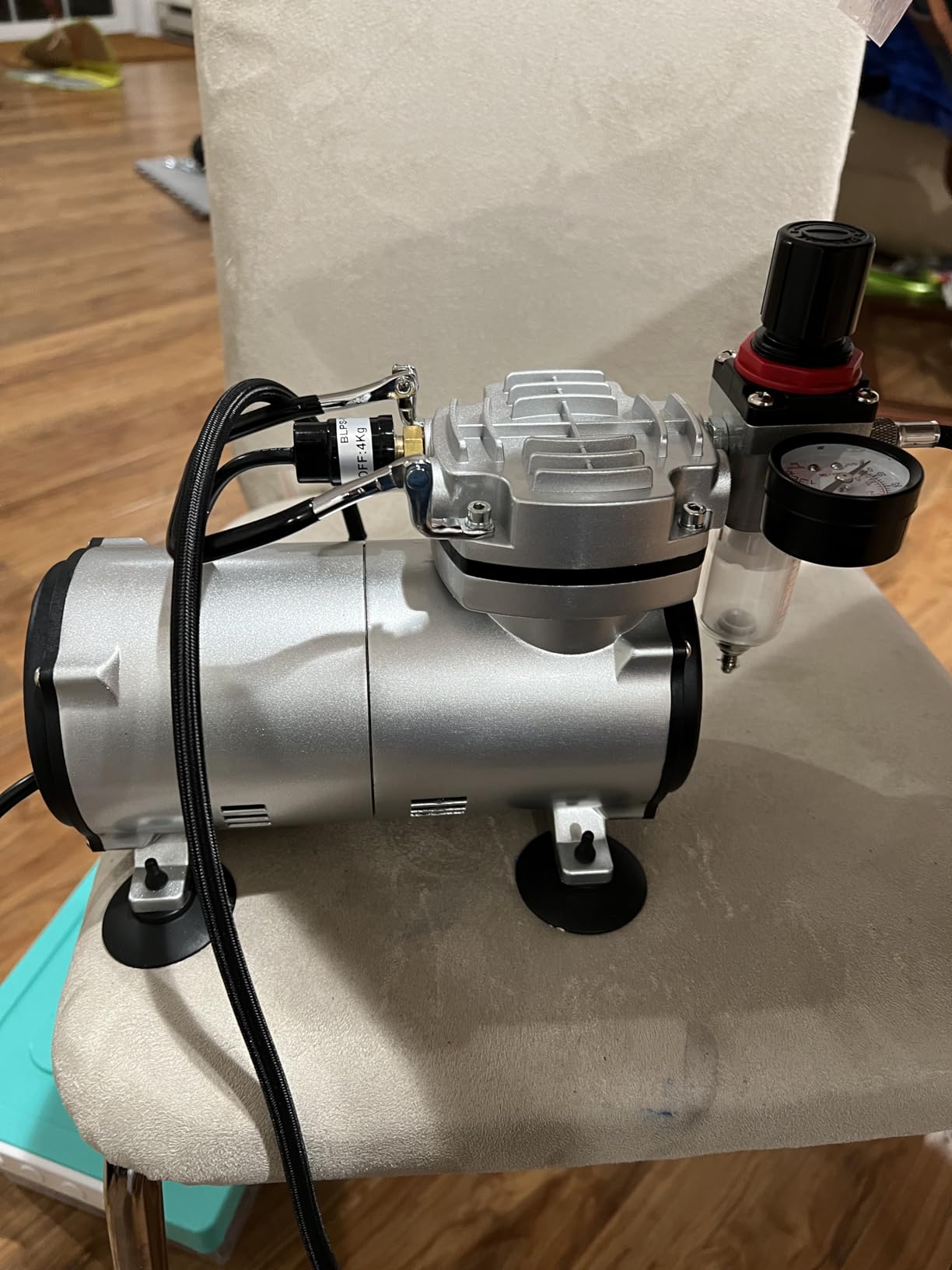 TIMBERTECH Airbrush Kit with Compressor, Multi-purpose Airbrush Compressor Set, Dual Action Gravity Feed Airbrush with Air Hose for Hobby, Body Tattoo, Model Painting, Automotive Graphic, Make-up customer photo 1