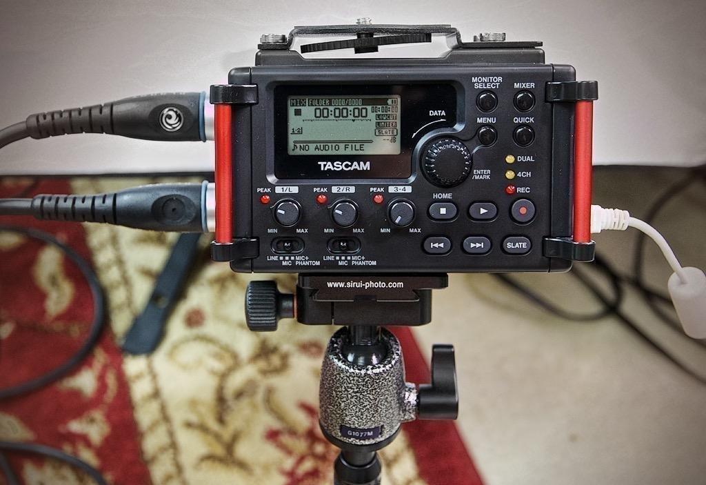 Tascam DR-60DmkII 4-Channel Portable Audio Recorder for Videographers, 2 Combo XLR/TRS Inputs, Dual 3.5mm Inputs, Limiter, HP Filter customer photo 1