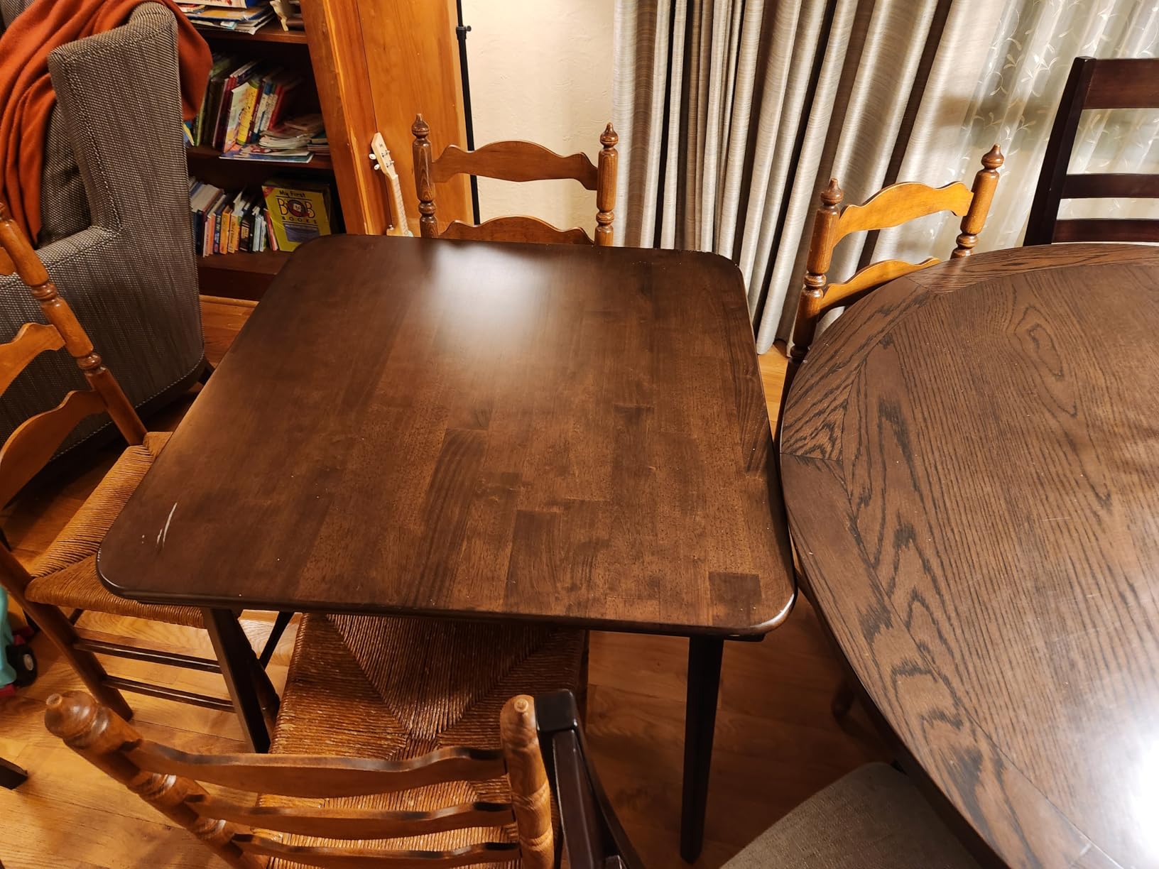 MECO Stakmore Classic Straight Edge Square Wood Folding Card Table, 32