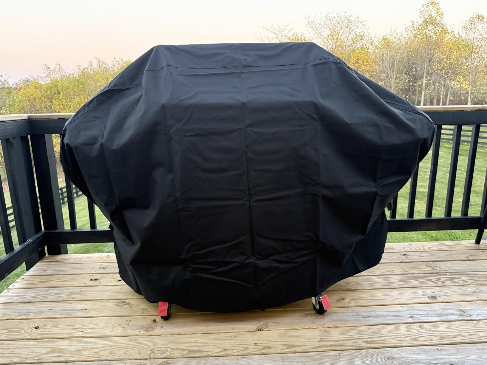 Unicook Heavy Duty Waterproof Barbecue Gas Grill Cover, 65-inch BBQ Cover, Special Fade and UV Resistant Material customer photo 2