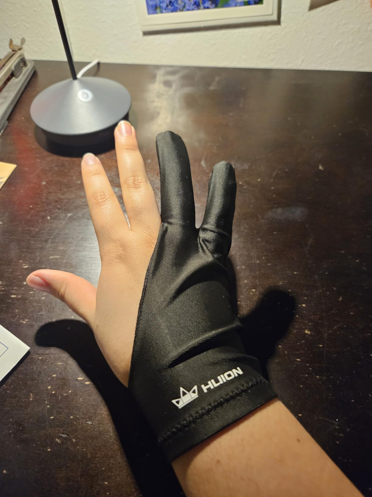 HUION Artist Glove for Drawing Tablet (1 Unit of Free Size, Good for Right Hand or Left Hand) - Cura CR-01 customer photo 2