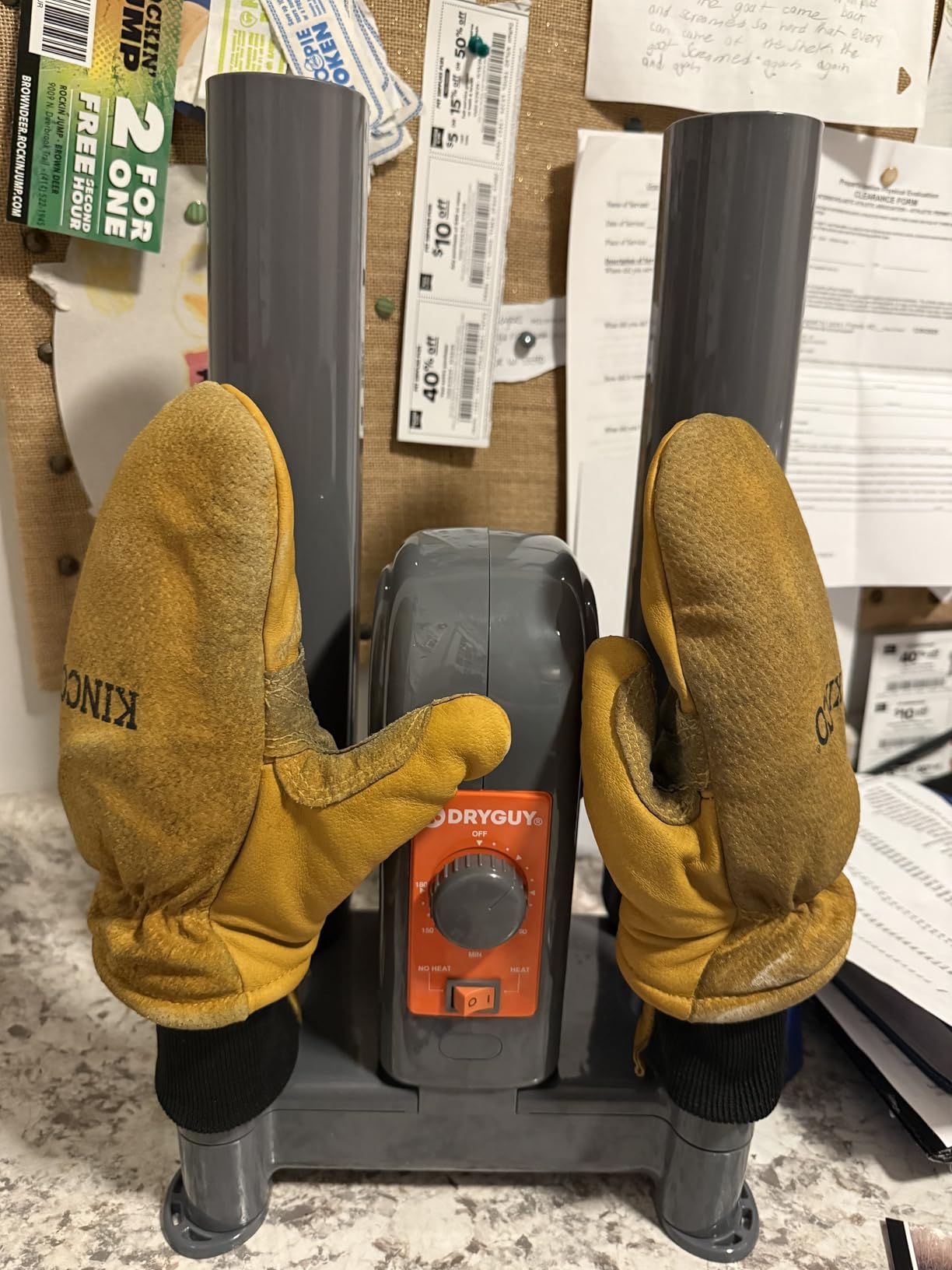 DryGuy Shoe, Boot, Garment & Gear Electric Dryer, Quick Drying for Ski, Work, Sports Equipment - Energy Efficient, Odor Eliminating Design, Home or Garage Use,4 Port, Heat + Fan (Dry time: 1-3hrs) customer photo 1