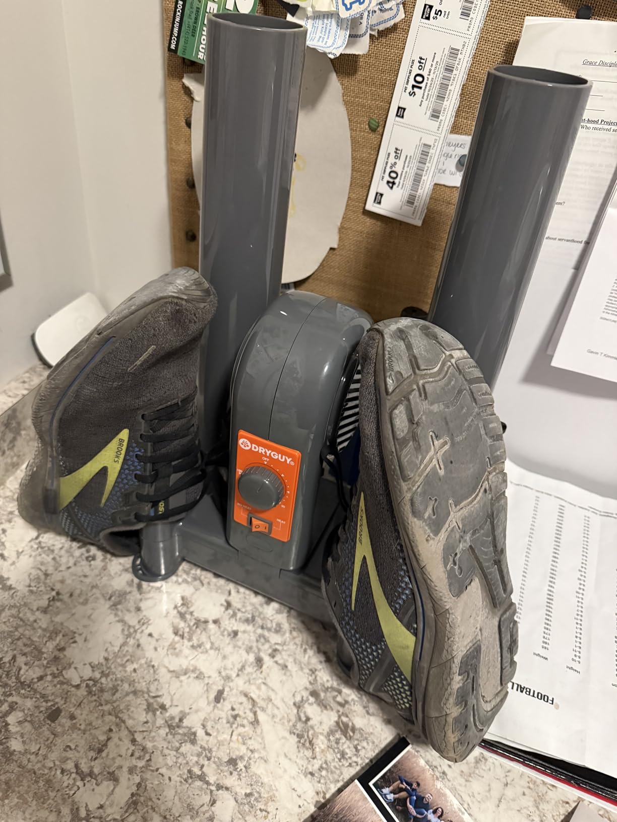 DryGuy Shoe, Boot, Garment & Gear Electric Dryer, Quick Drying for Ski, Work, Sports Equipment - Energy Efficient, Odor Eliminating Design, Home or Garage Use,4 Port, Heat + Fan (Dry time: 1-3hrs) customer photo 2