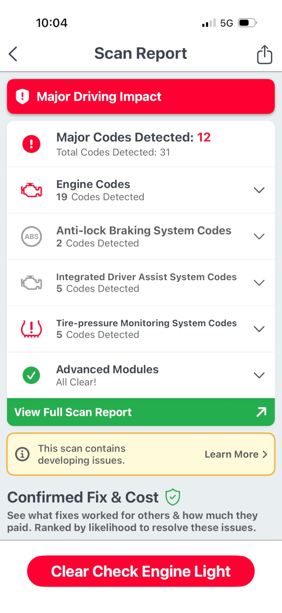 FIXD Bluetooth OBD2 Scanner for iPhone & Android - Diagnostic Scan Tool for Repairs and Car Buying - Check Engine Code Reader & Enhanced Codes - (1 Pack w/Free 14-Day FIXD Premium Bundle) customer photo 1