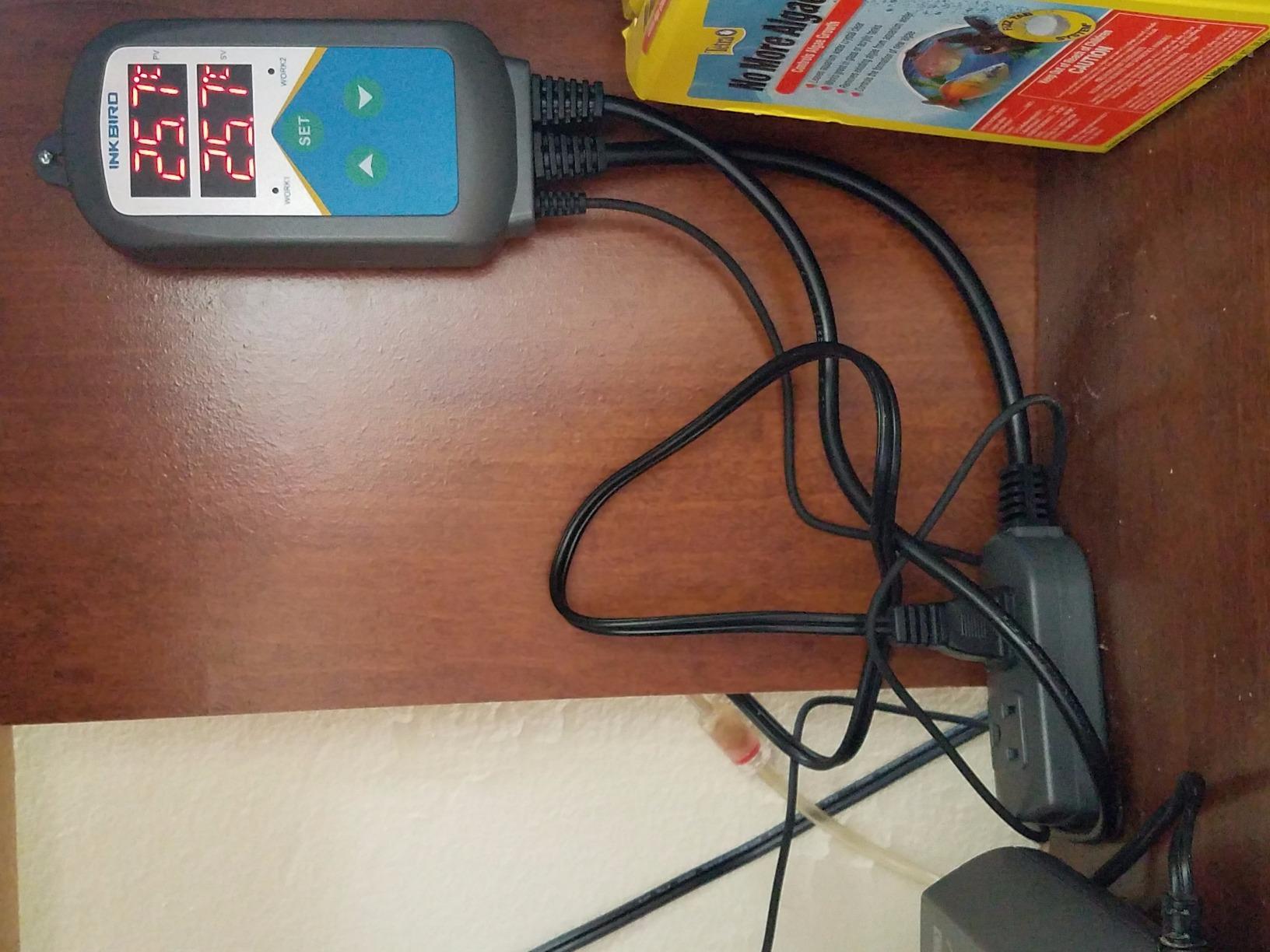 Inkbird ITC-306T Pre-Wired Electronic Heating Thermostat Temperature Controller and 24 Hours Digital Day & Night Cycle Timer Controller for Seed Germination Reptiles Hatching customer photo 2