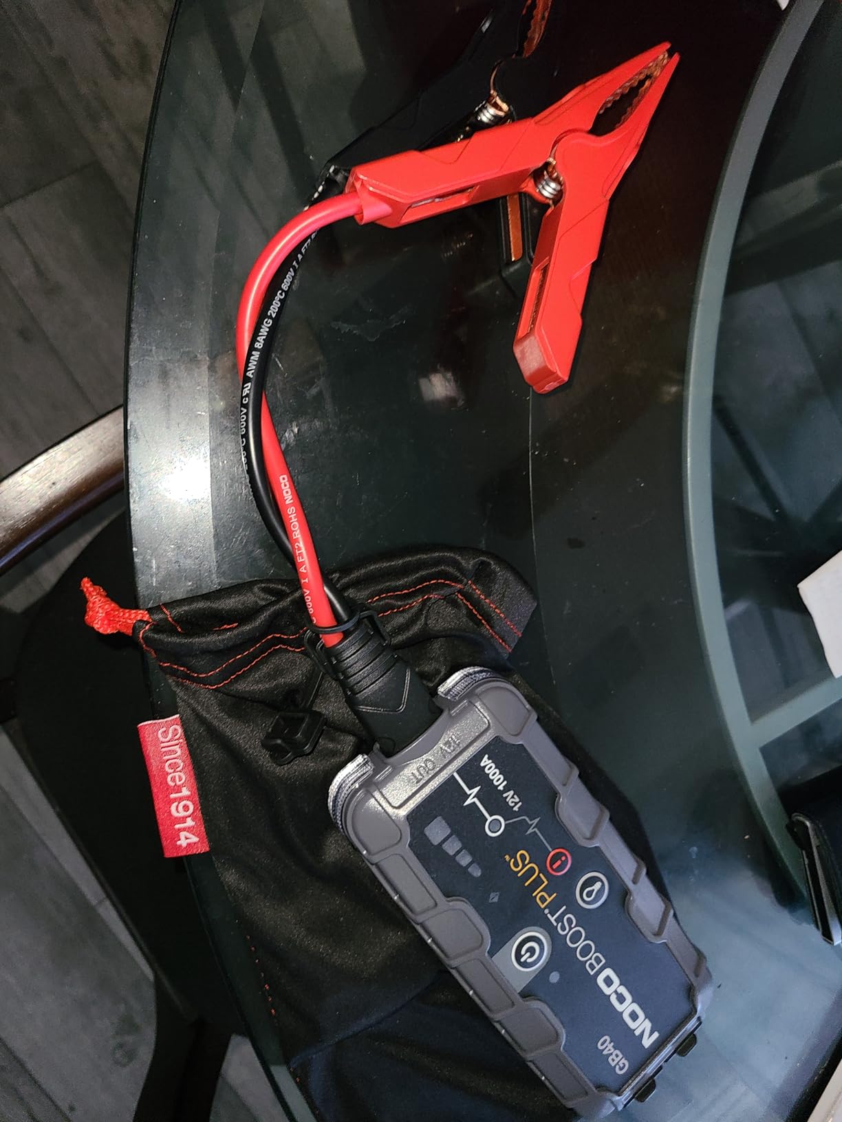 NOCO Boost GB40: 1000A UltraSafe Jump Starter - 12V Lithium Battery Booster Pack, Portable Jump Box, Power Bank & Jumper Cables - for 6.0L Gas and 3.0L Diesel Engines customer photo 2