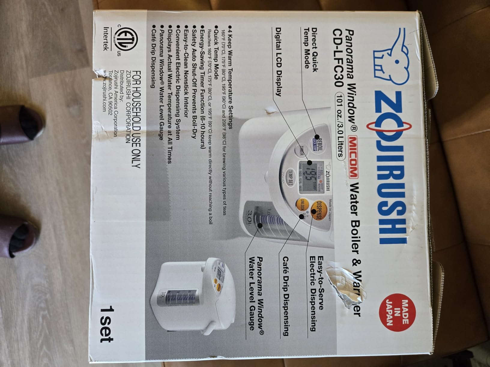 Zojirushi CD-LFC50 Panorama Window Micom Water Boiler and Warmer (169-ounce, 5.0-Liter, White) customer photo 1