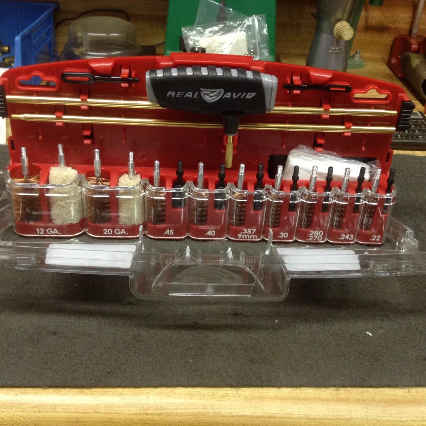 Real Avid Gun Boss Pro Universal - 12 Ga., 20 Ga., .45, .40, .357, .38, 9MM, .30, .280, .270, 7MM, .243, .22 ca. universal gun cleaning kit customer photo 2