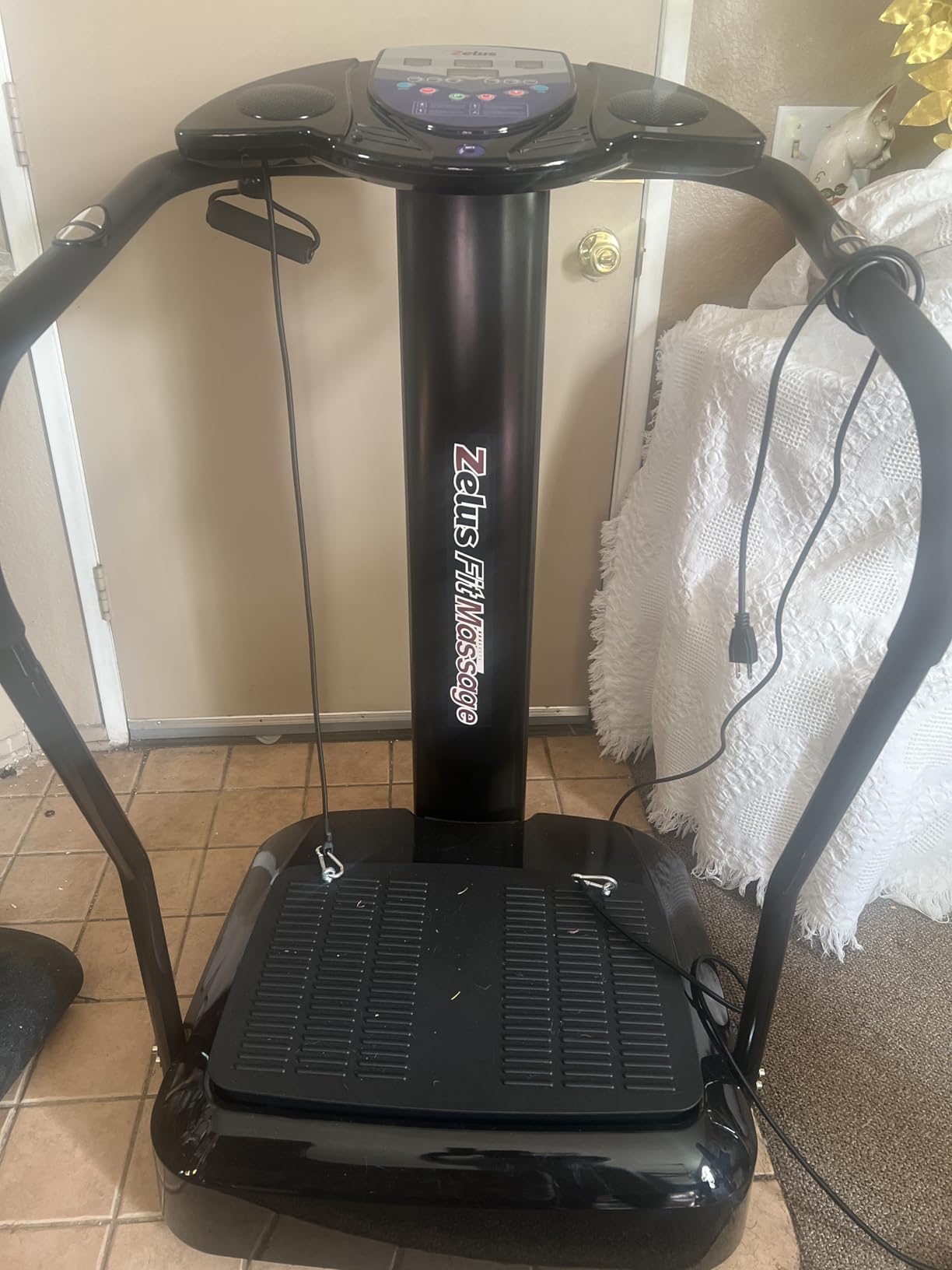 2000W Whole Body Vibration Platform Exercise Machine with MP3 Player (180 Speed Levels Platform) customer photo 1