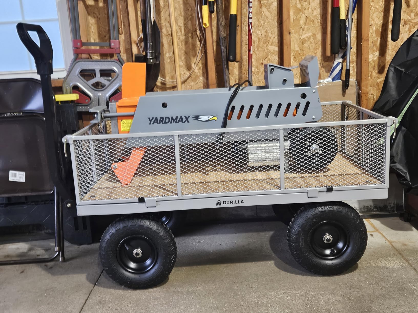 Gorilla Carts Heavy Duty, All Terrain Garden Wheelbarrow, 1200 Lb, Yellow - Gardening Equipment for Yard, Lawn, and Outdoor Use customer photo 1